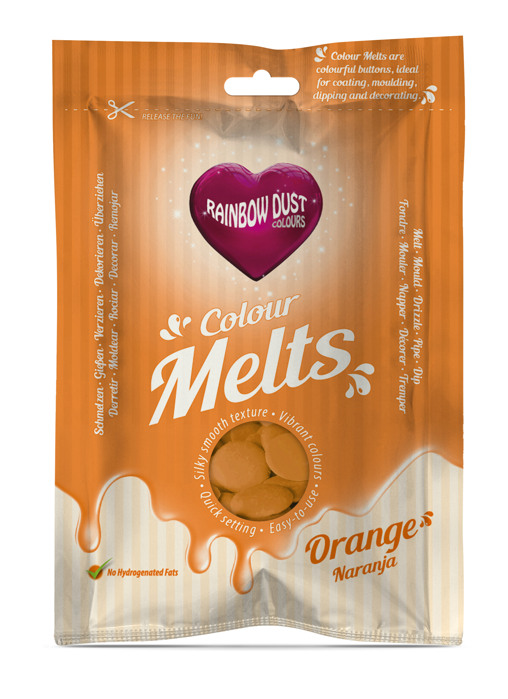 Rainbow Dust Candy Colour Melts Decorating Cake Pop Sweet Melting